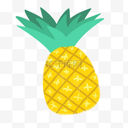 水果矢量图片图片_金色卡通手绘菠萝