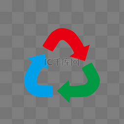 回收利用png图片_一个绿色的可循环图标