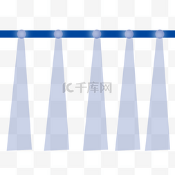 蓝色舞台霓虹灯图片_蓝色舞台组合灯光