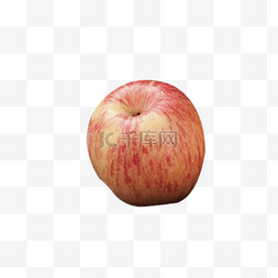 苹果绿色叶子图片_一个完整水果苹果