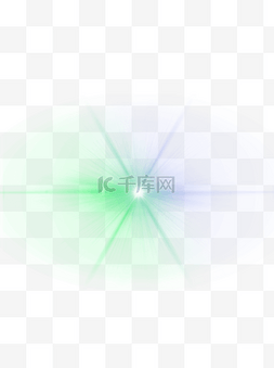 蓝绿色渐变光束光效可商用元素