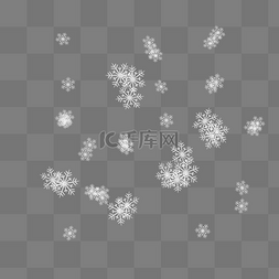 飞舞的小图片_冬天飞舞的雪花元素