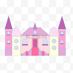 童话世界城堡图片_粉色城堡儿童