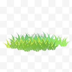 树旁边的草堆图片_绿色矢量通用草丛图案