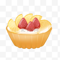 水果塔美味食物插画