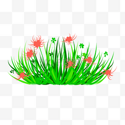 绿色植物花草绿色的草丛