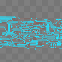 科技电路图电路板元素