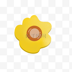 底纹花矢量图片_黄色向日葵免抠图标