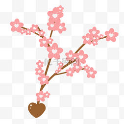 日系樱花树图片_粉色樱花装饰