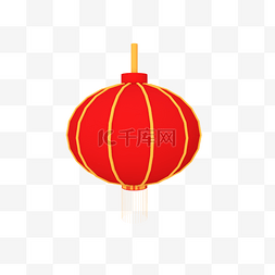 年货节中国风图片_立体创意红色灯笼