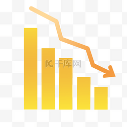 金融插图图片_数据下降理财插图