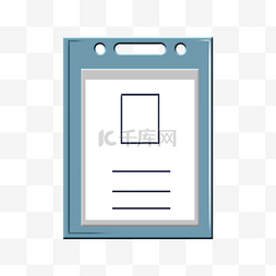塑料盒装修图片_矢量塑料证件挂牌工作证