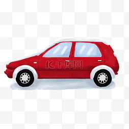 奔驰奔驰s图片_红色的小汽车手绘设计