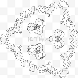 手绘卡通植物花朵装饰
