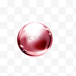 圆球透明图片_红色的圆球