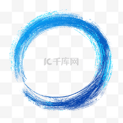 彩色水墨图片_科技圆环中国风圆环