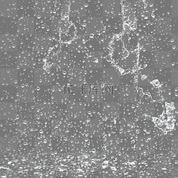 透明放映机图片_下雨雨滴雨点清新元素