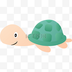 森林绿色卡通图片_卡通可爱的乌龟动物设计