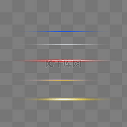 镜头炫光素材图片_蓝色红色桔色黄色线形光束