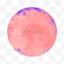 抽象粉色艺术点缀球