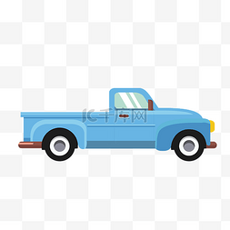拉达汽车logo图片_蓝色皮卡汽车插图