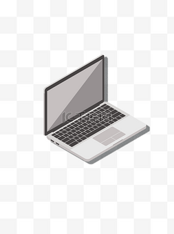 笔记本电脑立体图片_笔记本电脑立体元素设计