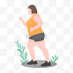 节食卷尺图片_减肥运动跑步的女孩