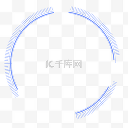 科技线圈装饰图片_科技长度不一的线段