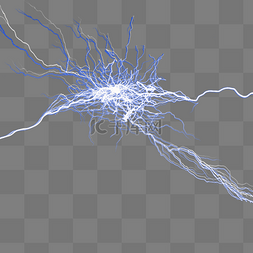 圆形爆炸图片_闪电爆炸光效梦幻元素