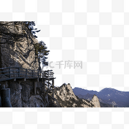 山势陡峭图片_高耸入云陡峭的山峰