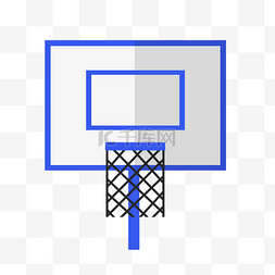 篮板图片_篮球框扁平化图标