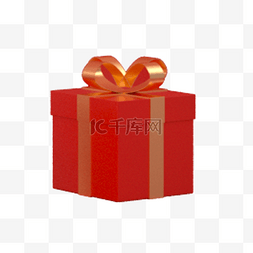 新年礼物红色图片_红色创意喜庆礼盒元素