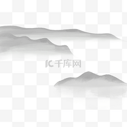 中国风山水画图片_手绘山水画
