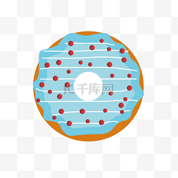 夏季卡通美食甜甜圈png下载