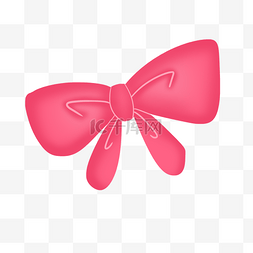 粉红色可爱宽大蝴蝶结