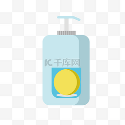 粉色水滴图标图片_香波清洁护理图标