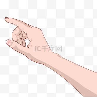 手指轻拿道具唯美卡通写实