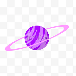 行星宇宙星球图片_ 紫色星球 