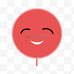 红色笑脸卡通气球