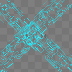 电子元件科技图片_科技感线条线路板元素
