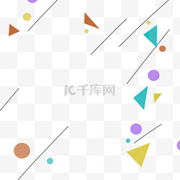 彩色线条漂浮图片_线装和几何漂浮物素材