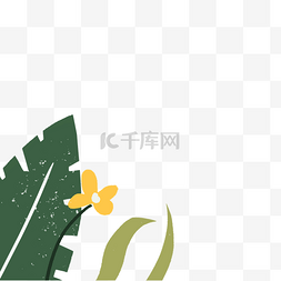 绿色植物和花朵免抠图