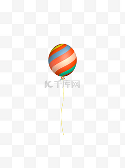 C4D气球七夕气球渐变气球3D元素商