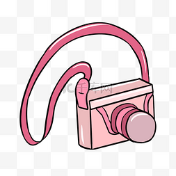 相机包图片_卡通粉色相机包包