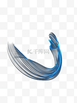 蓝色科技风线条图片_科技线条蓝色渐变可商用设计元素