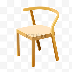 餐桌实木椅图片_手绘实木椅子插画