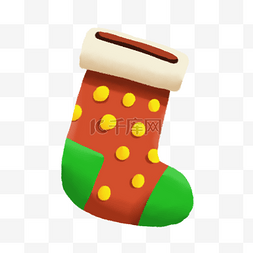 圣诞节气氛设计图片_手绘圣诞节设计圣诞袜子
