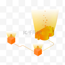 风力发电2.5图片_2.5D矢量比特币数据插画