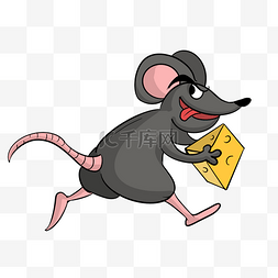 拿着奶酪的老鼠图片_拿着奶酪奔跑的老鼠