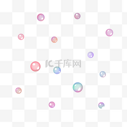 透明气泡彩色图片_水彩肥皂泡